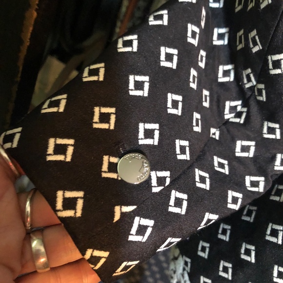 Classic VINCE CAMUTO Signature 2 Button Blazer Suit Jacket~2P~Black/White~Preppy - Picture 7 of 10